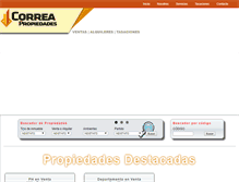Tablet Screenshot of correapropiedades.com.ar
